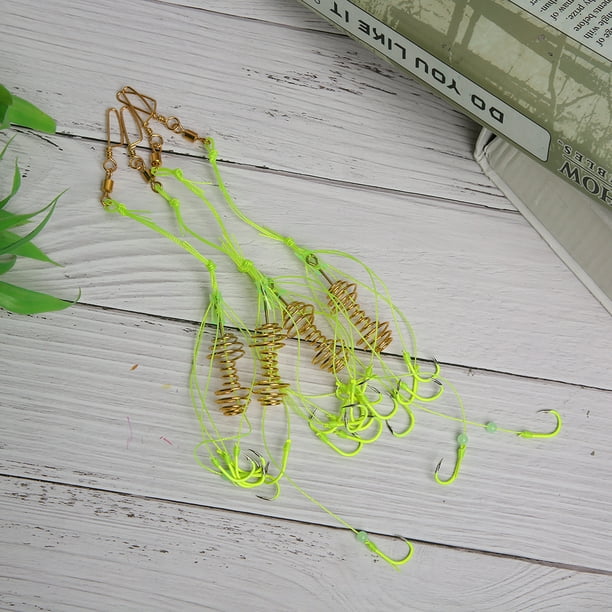 4Pcs Carp Fishing Baits Hook Lure Fish Bait Luminous with Spring Feeder Tackle 4Pcs Carp Fishing Baits Hook Lure Fish Bait Luminous with Spring Feeder Tackle